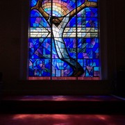 Stained Glass Window from the 16th Street Baptist Church where 4 little girls were killed in 1963.