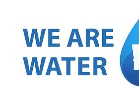“We Are Water” logo