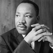 B/W image of Martin Luther King Jr.