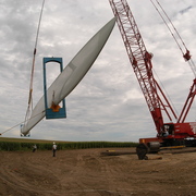 Wind turbine construction, August 27.