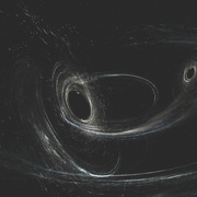 Merging black holes (artist concept)