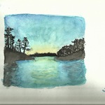 A water color of northern Minnesota