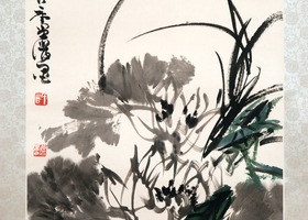 Xu Linlu: Lotuses and Dragonfly